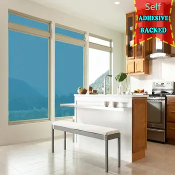 

1.52x6m Blue&Silver One Way Mirror Window Film Glass Sticker Heat Reductive UV Proof Reflective Home Office Sticker