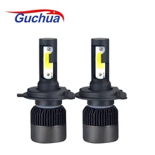 

Guchua 2Pcs H7 LED Bulb Car Headllight H4 LED H1 H11 Led Light 12V 24V Auto Headlamp 72W 8000LM 4300K 6500K Car Led H4 H7 Light