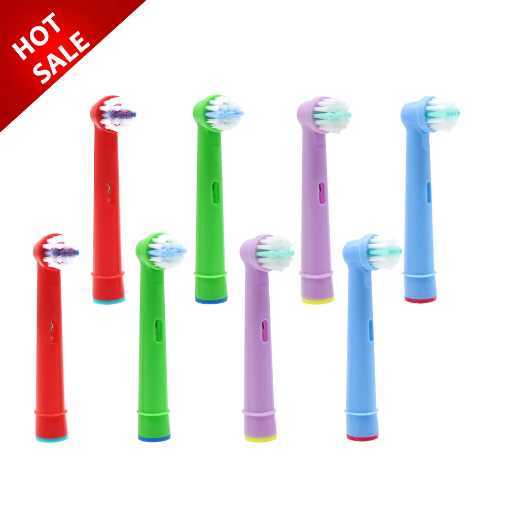 8pcs Replacement Children kids Brush Heads for Oral-B D19 OC18 D811 D9525 D9511 D25 D30 Princess /Car /Mickey Tooth Brush Heads