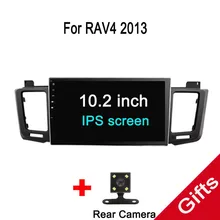 Четырехъядерный Android Fit TOYOTA RAV4 2013-Автомобильный dvd-плеер навигация gps радио