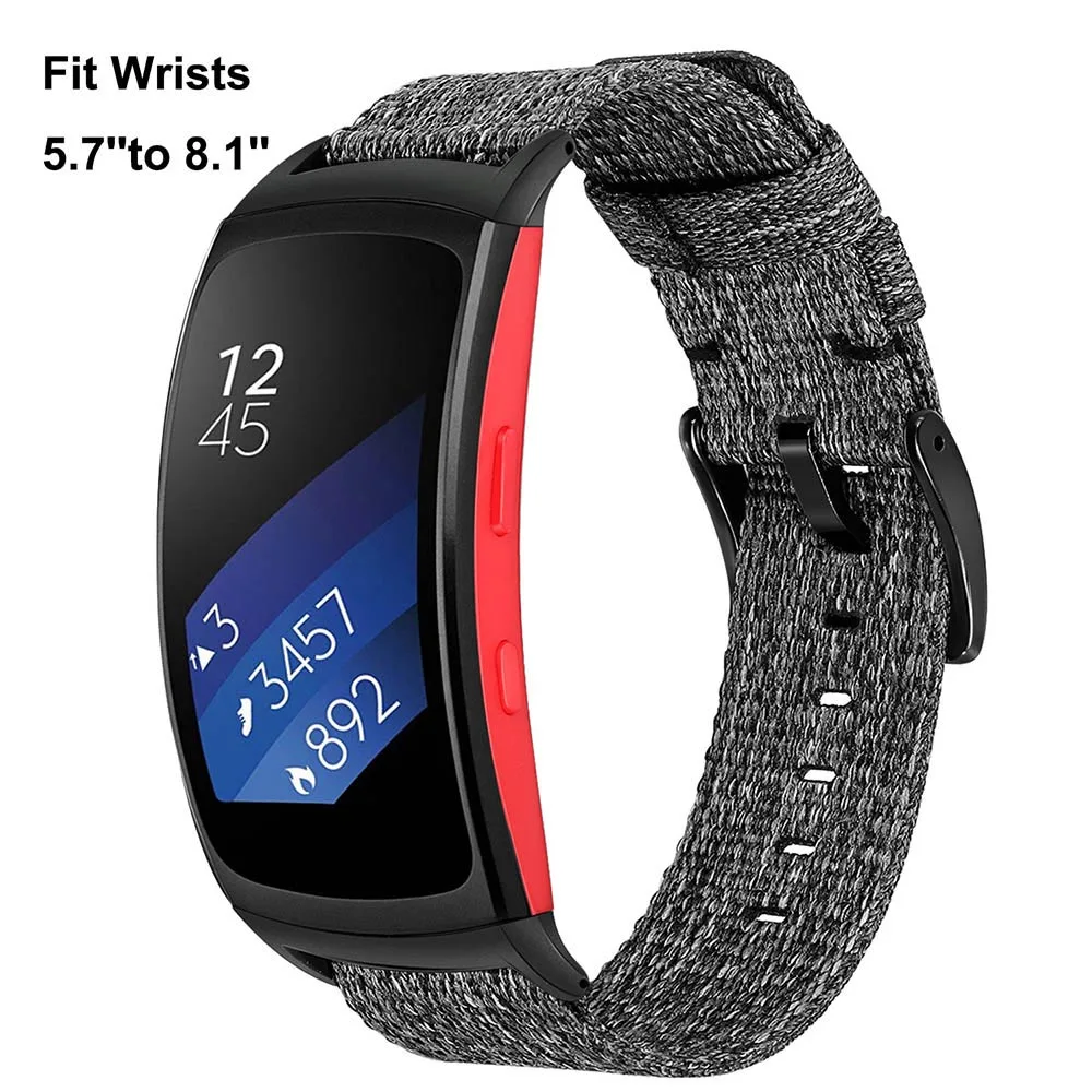 Холщовый нейлоновый ремешок для часов samsung gear Fit 2 SM-R360/Fit2 Pro SM-R365, сменный ремешок для часов, спортивный ремешок, браслет на запястье