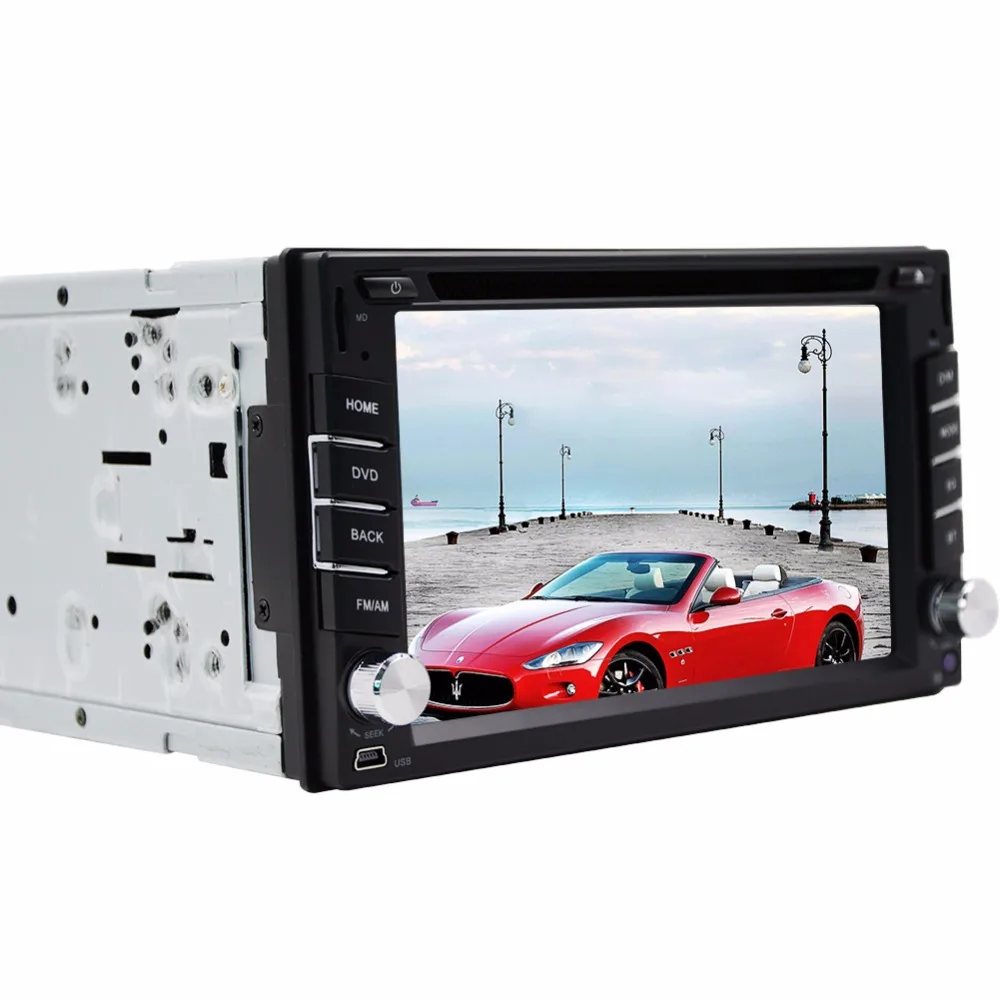 Top New Universal 2din gps car dvd player Bluetooth Aux in dash car radio 8 GB GPS Navigation Wince audio stereo FM AM RDS Car radio 2