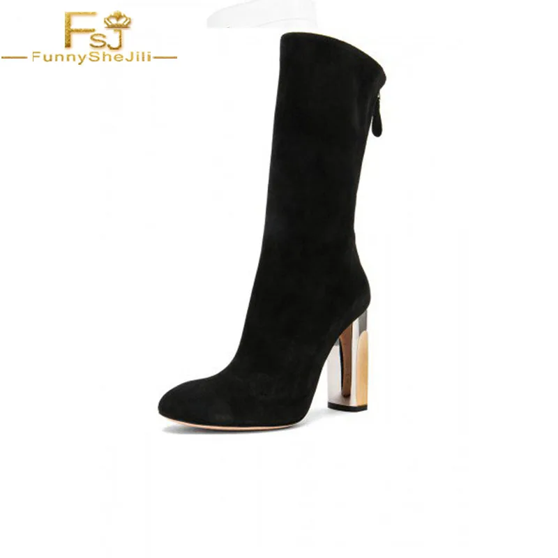 square heel boots womens