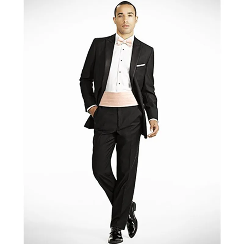 tuxedo for font b men b font bridegroom font b suits b font groom wear black