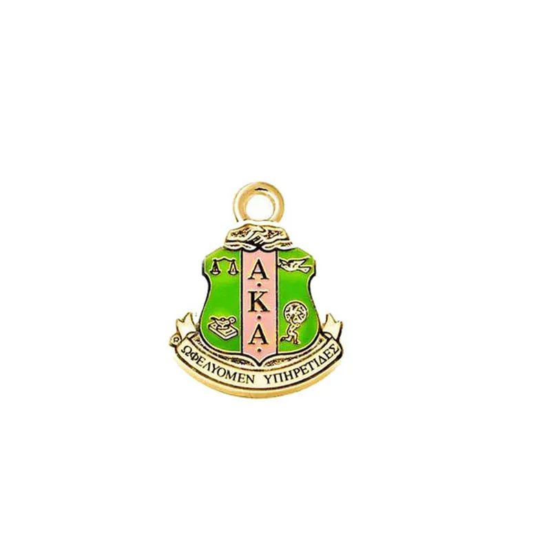 

AKA Shield Charm Sorority Jewelry Pendants For DIY