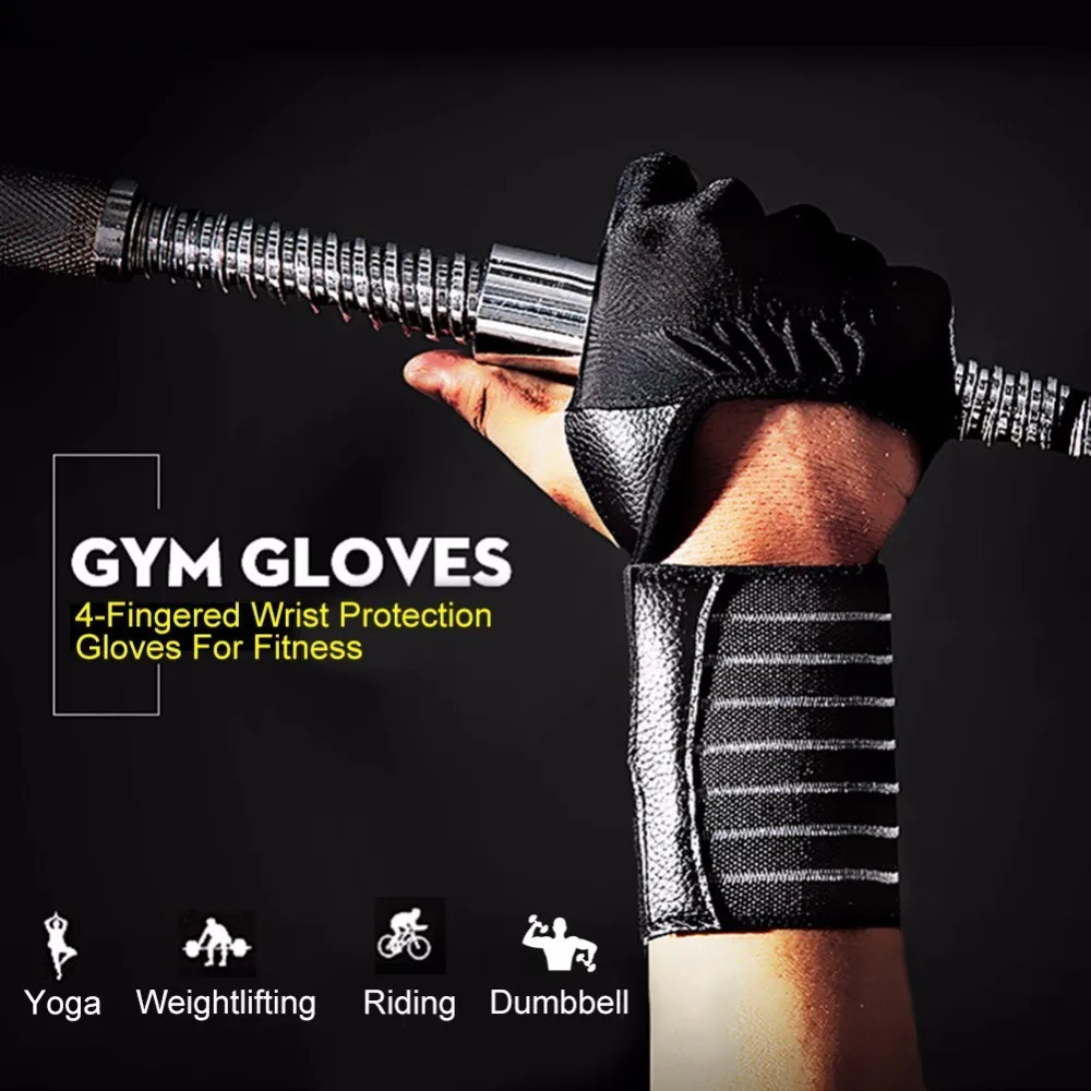 Buy Men Weight Lifting Sport Gloves Dumbbell Barbell