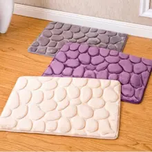 40x60 см нескользящий ковер Pebble фланель ванная комната Впитывающий Коврик пена кухонный Придверный коврик