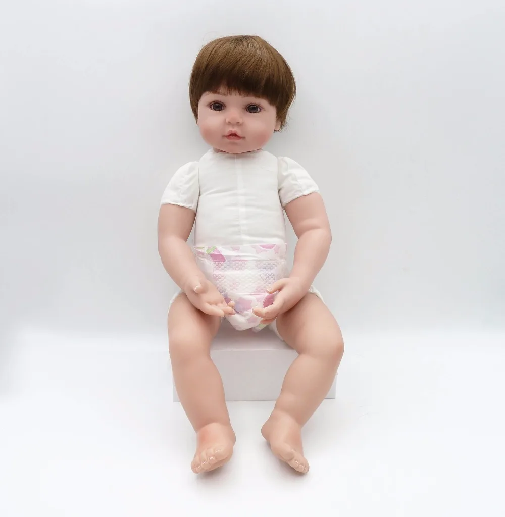 Новейшая новинка 58 см силиконовая кукла для вечеринки, модная Реалистичная кукла для мальчика, подарок на день рождения, кукла для новорожденного