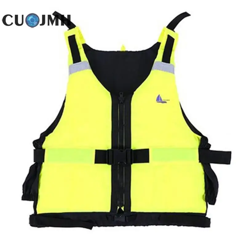 

New Rescue Reflective Belt Adult Life Jacket Flood Control Flood Rafting Rowing Life Jacket Swimwear Safety Polyester Vest