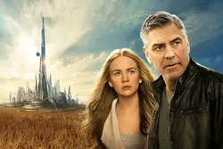 DIY рамка Tomorrowland научно-fi (2015) О фильме шелковой ткани для украшения комнаты принт Джордж Клуни Хью Calum Лори