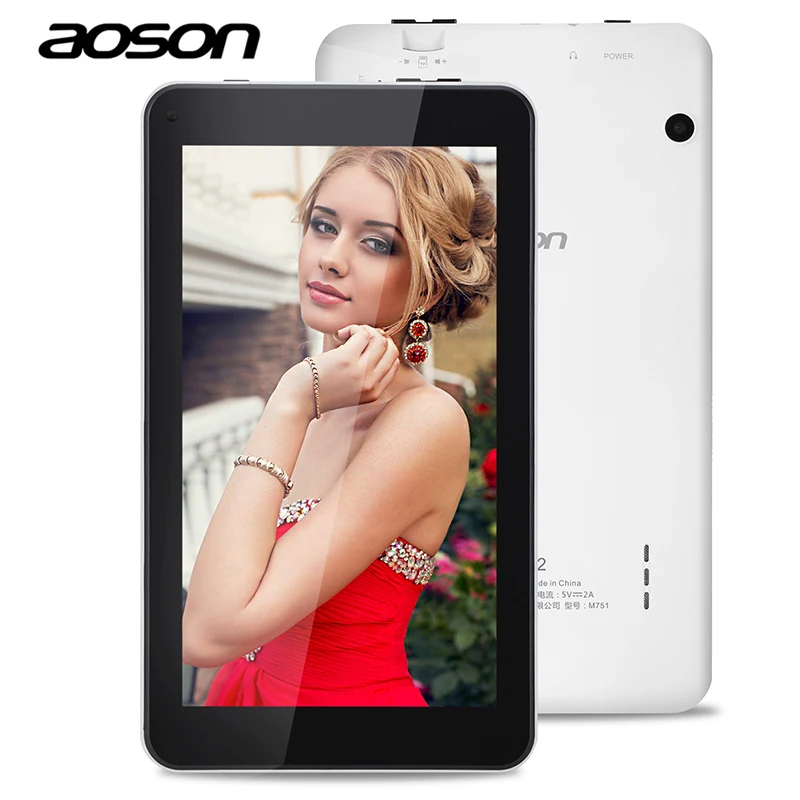 Бренд AOSON M751 7 дюймов PC таблетки 1 ГБ 8 HD IPS Android 5.1 Quad Core Две камеры Bluetooth g сенсор WI FI
