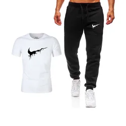 high quality tracksuit men set T Shirts+pants Two Pieces Sets Casual Tracksuit Male New Print two piece set T-shirt/trouse high quality tracksuit men set T Shirts+pants Two Pieces Sets Casual Tracksuit Male New Print two piece set T-shirt/trouse