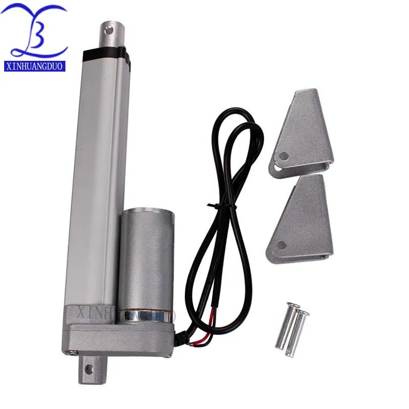 

100mm/4inch Stroke Heavy duty DC 12V DC 24V 1500N/330lbs Load Linear Actuator multi-function 4" Electric Motor and brackets