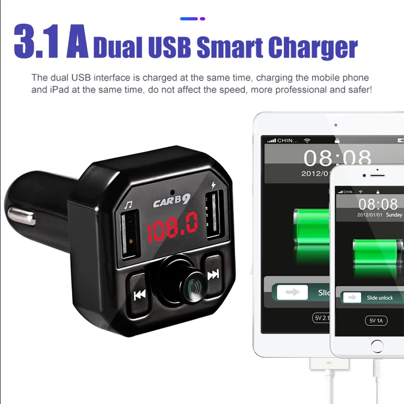 E4891 B9 Bluetooth Car FM modulator (4)