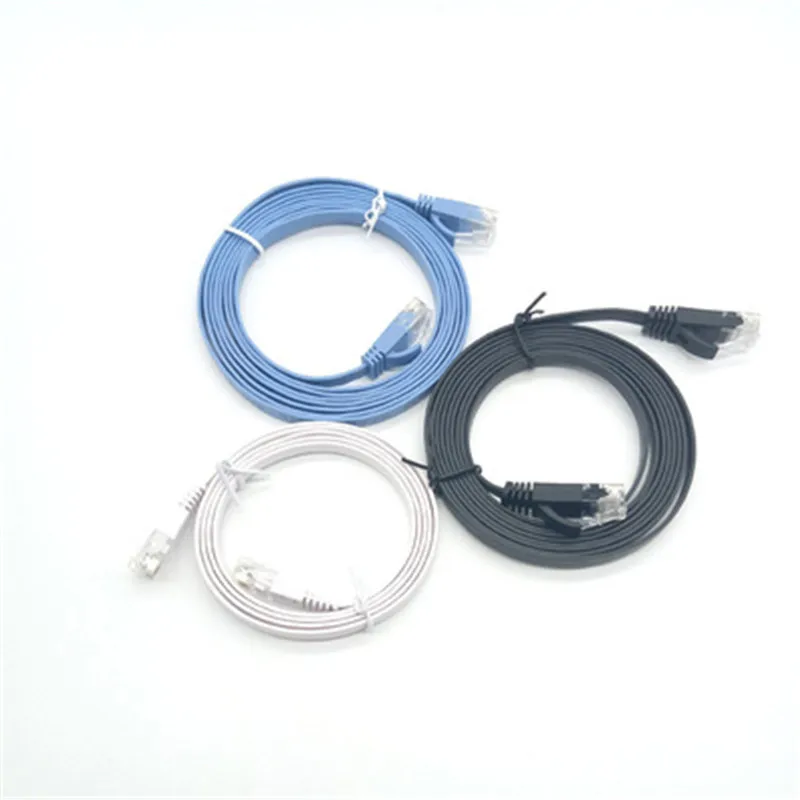 

Network cable 6 types of oxygen-free copper flat cable RJ45 six types of 8-core twisted pair 24awg Giga noodle network gd04