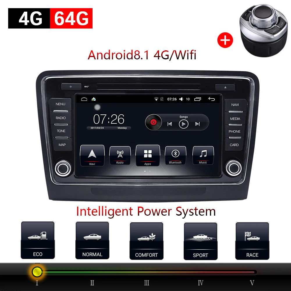 

Car Multimedia player 2 Din Android 8.1 Car DVD For Volkswagen Skoda superb 2009-2014 8" 4G/32G/64G touch screen Car Radio GPS