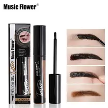 Music Flower разрывая окрашенная бровей крем long-стойкий для бровей краситель клей для бровей вода не выцветает краска для бровей