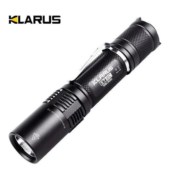 

Klarus XT2C Cree XP-L HI 1100 lumen LED Waterproof Tactical Flashlight for Camping Hunting Hiking Cave Fish by 18650 Battery