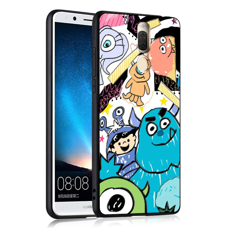 Godgift Huawei nova 2i Чехол черный 3D рельефный чехол для honor 9i Телефон Силиконовый