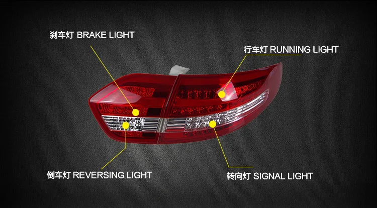 KOWELL автомобильный Стайлинг для Renault Fluence светодиодный задний светильник s 2010 2011 2012- Almera SM3 задний светильник DRL+ тормоз+ Парк+ сигнал