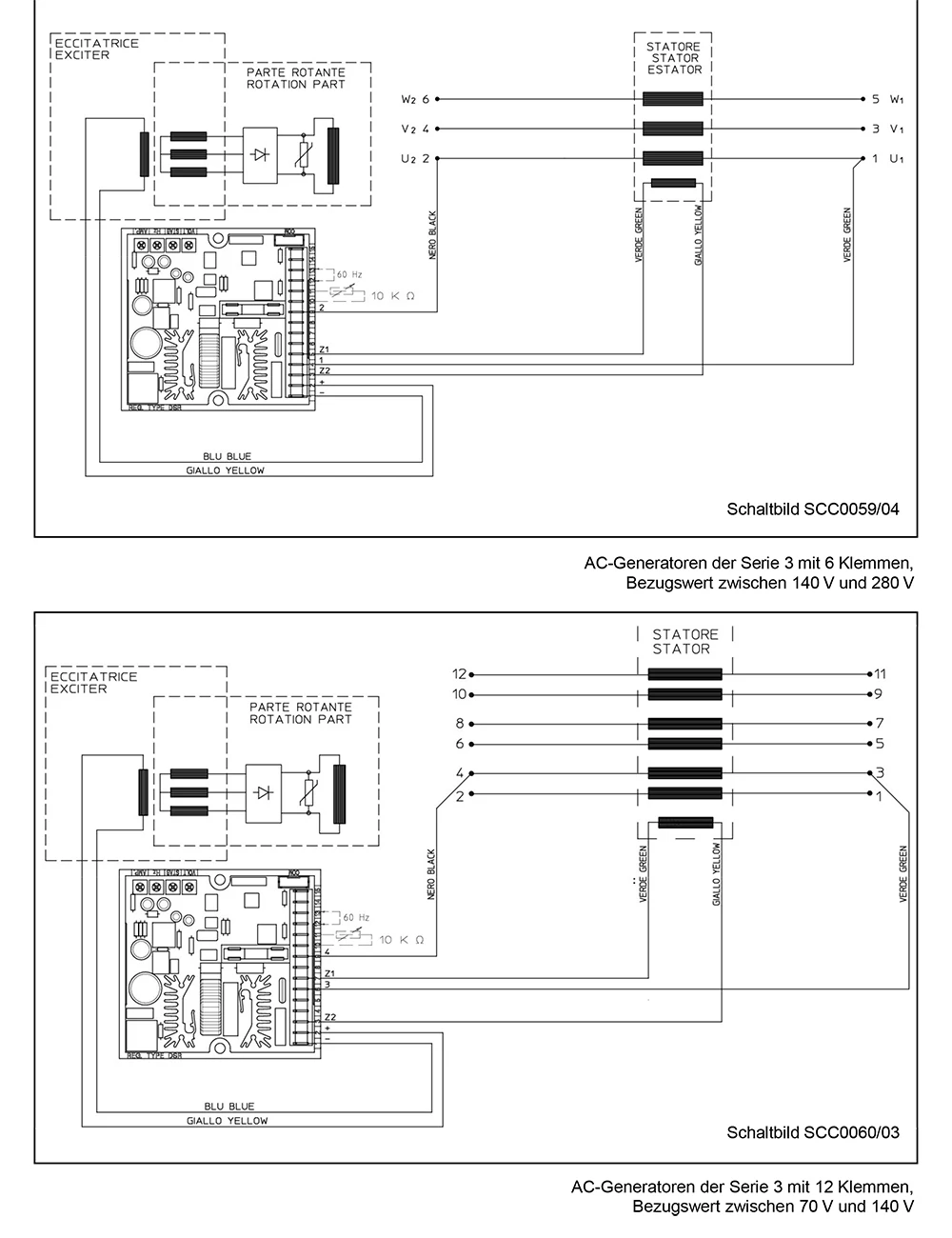 Регулятор напряжения генератора Mecc Alte DSR AVR для дизельных двигателей