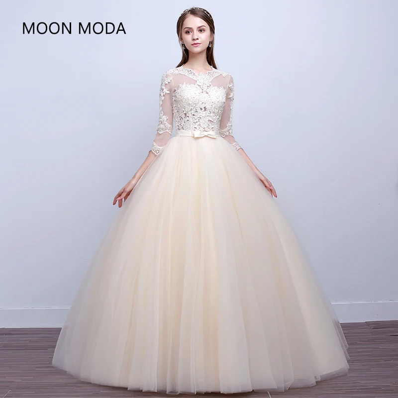 Lace Princess Wedding Dress Bride Dress Plus Size Ball Gown
