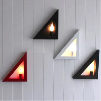 

White / Black Europe Modern Creative Concise Triangle Wall Light Aisle Livingroom Bedroom Study Decoration Lamp Free Shipping