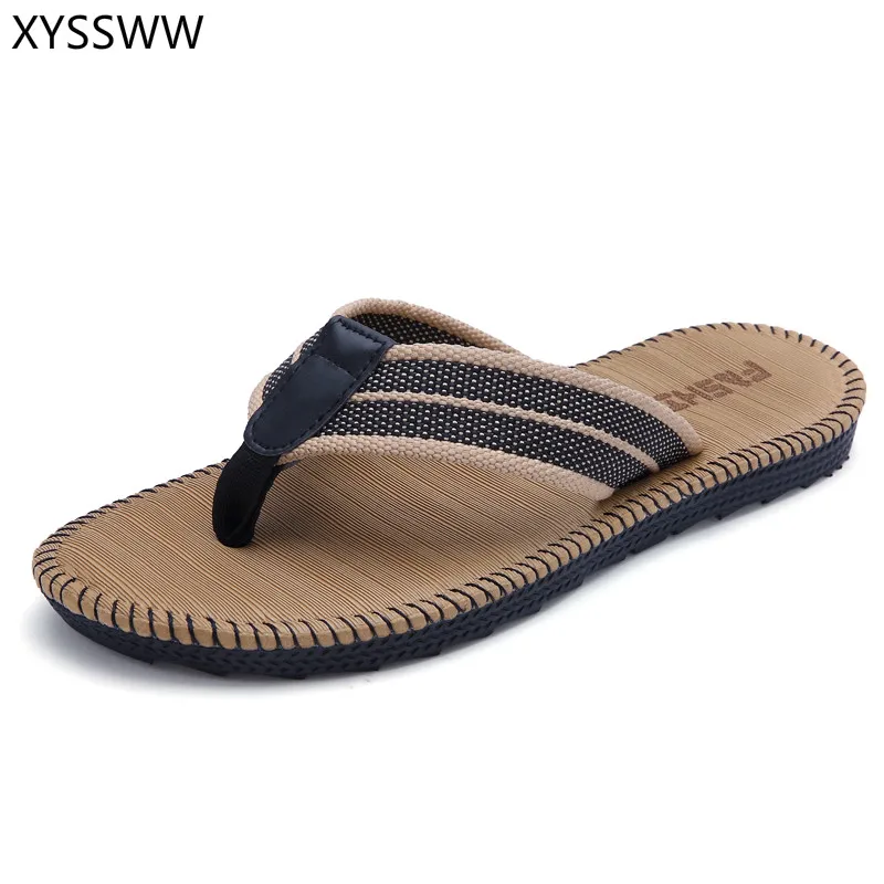 

2018 Big size Summer men Slippers Flip Flops men Beach Slippers Casual Flat Slip On Flip Flops zapatos hombre 36-47