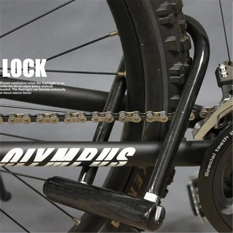 Bike Lock Bicycle MTB Lock Anti theft Steel U Lock Motorcycle Lock 205