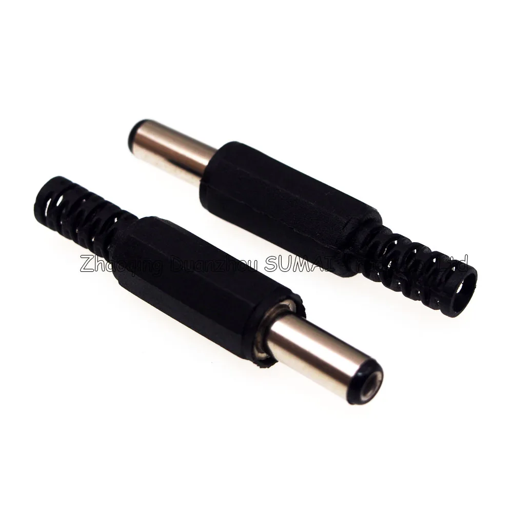 

2.5 x 5.5 x 14mm long type Male DC Power Jack Plug,2.5mm DC Power Plug Jack,Solder wire type Connector