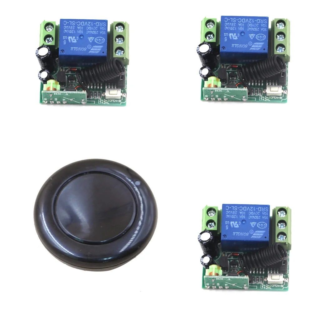 

Smart Remote Switch Wireless Controller Switch System DC 12V 1CH Relay Receiver Transmitter Remote control Switch For Lamp Motor