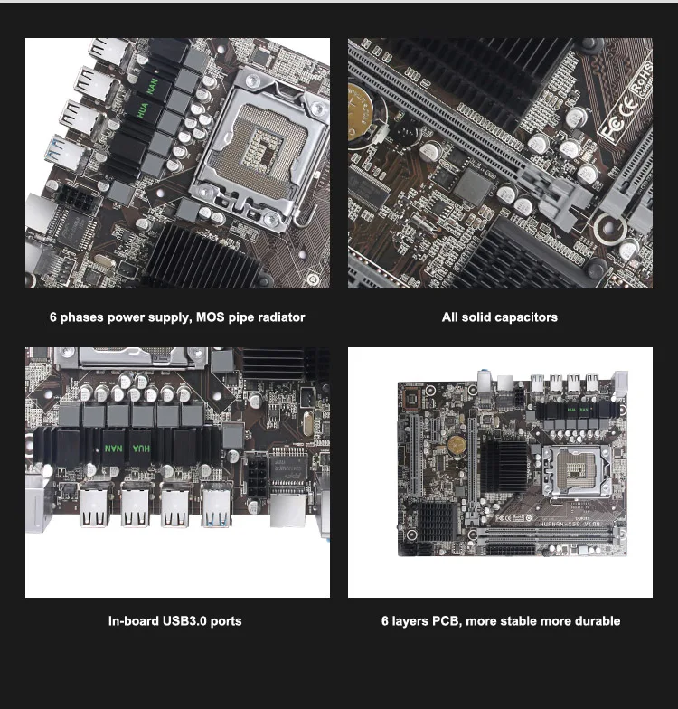 HUANANZHI X58 Материнская плата Процессор оперативная память скидки X58 LGA1366 материнская плата Процессор Intel Xeon X5650 с кулером оперативная память 8 г(2*4 г) REG ECC