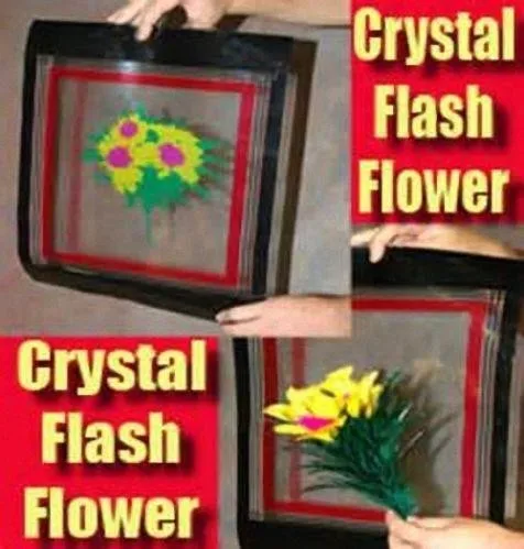 Cristal flash flor-pena, truques de magia de