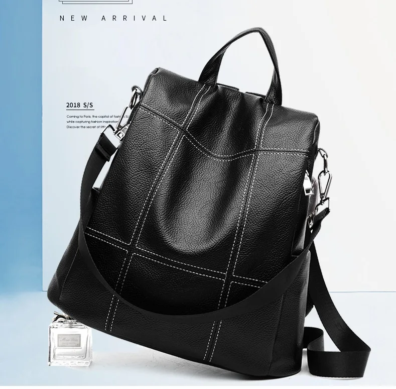 2018 полосатый Женский рюкзак Anti Theft школьные сумки для подростков девочек подростков рюкзак книга Backbag Путешествия Daypacks высокое качество