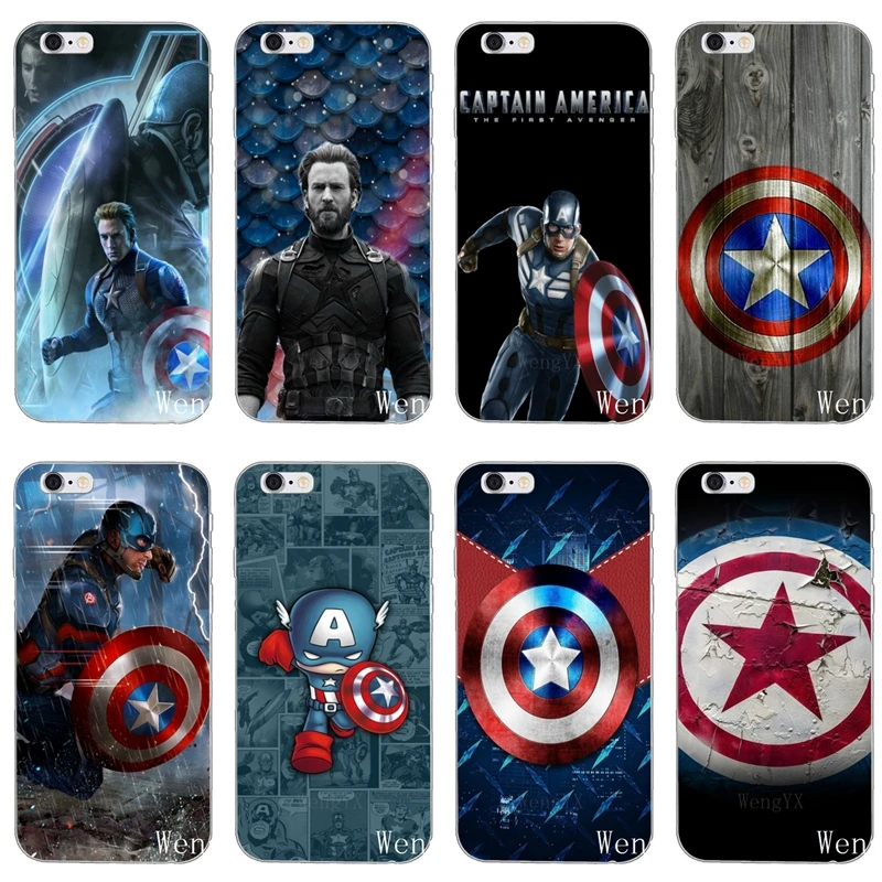 

Soft Silicone Phone Case Marvel Captain America For Huawei P30 P20 P10 P9 P8 pro Lite plus P Smart Mini GR5 2019