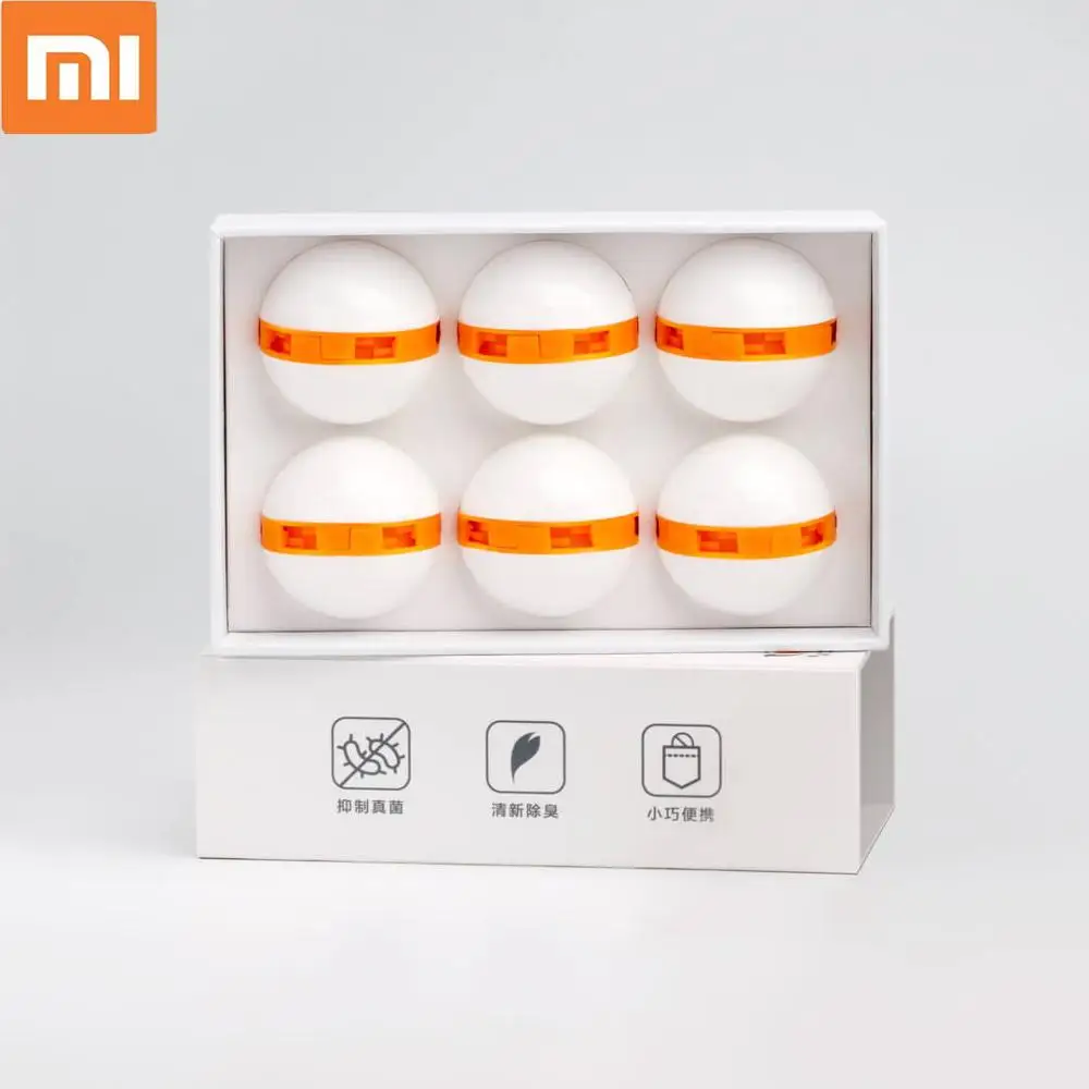 6 шт./упак. Xiaomi Mijia дезодорант обувной шар Сохраняет свежий портативный поворотный переключатель Mijia дезодорант шар дезодорант