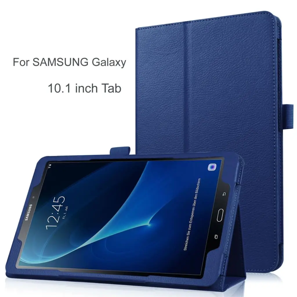 Viviration Smart PU Leather Hard Fold Stand Shell Skin Cover For SAMSUNG Galaxy Tab A 10.1 T580 T585 For Tab 4 T530 10.1