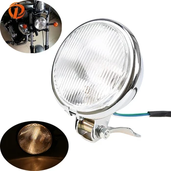 

POSSBAY H/Low Beam Custom Motorcycle Headlight Motocross Lamp Luces Faro Moto For Cafe Racer Suzuki Honda Harley Kawasaki Yamaha