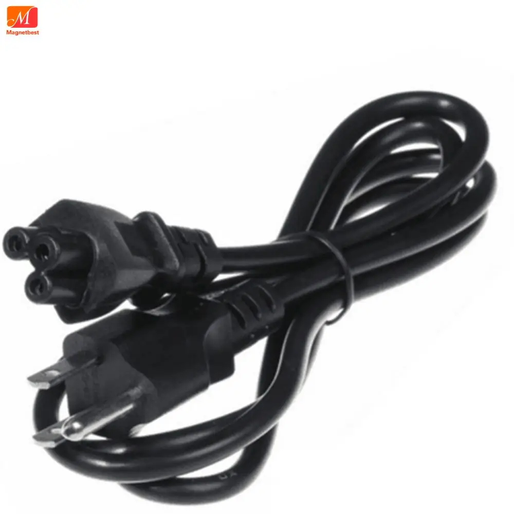 10PCS 150CM US Plug Cable Clover Leaf 3 Prong Cord Power Cable Lead For