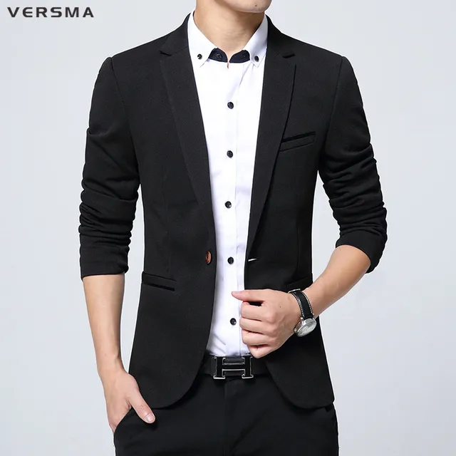versma fashion causal men blazer suit jacket men christmas red