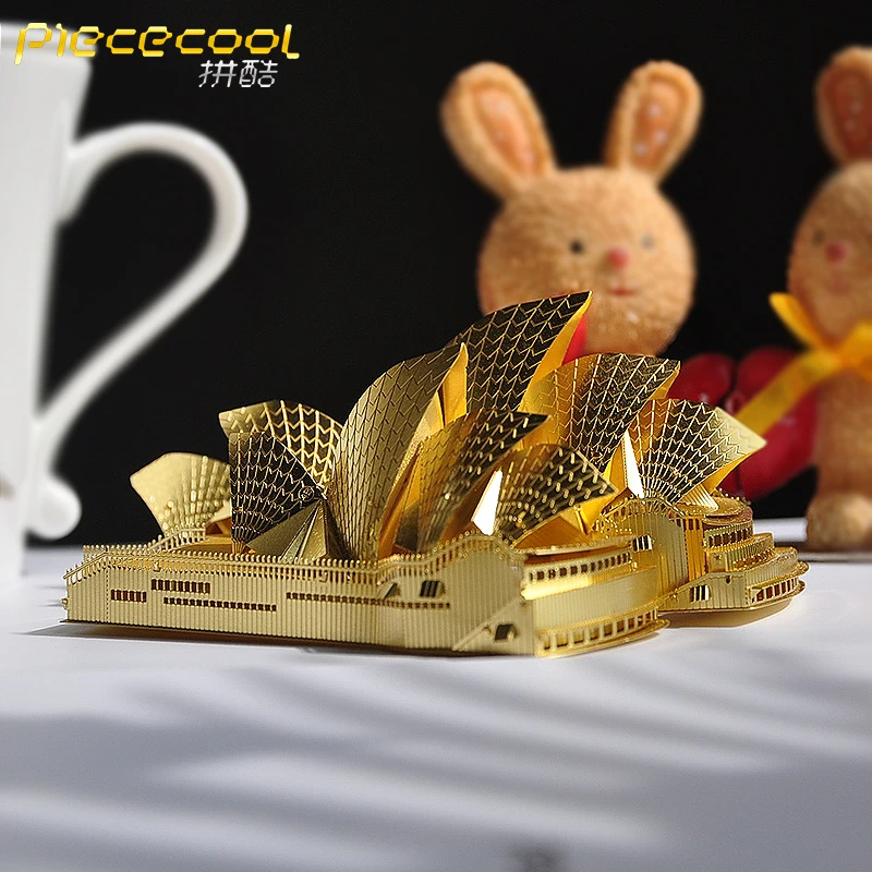 Piececool сиднейская опера модели домов мини город 3D металлическая головоломка DIY