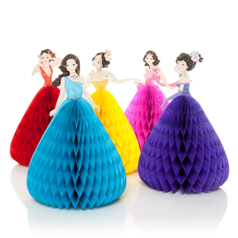  1 pcs Creative Dancing princess children birthday Invitations card 3D greeting card message card gr - 32976681080