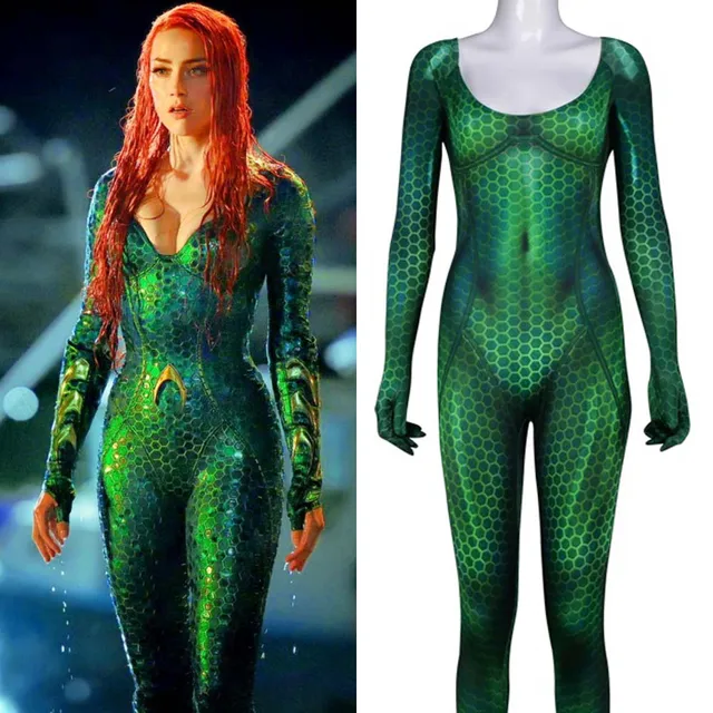Aquaman Mero Costume Amber Heard Queen of the Sea Mero 