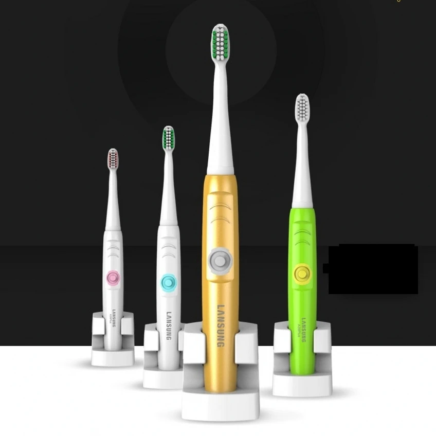 

ePacket to Russian Ultrasonic Power toothbrush Rechargeable Lansung A39 Plus IPX7 Waterproof wireless charging 4 Heads