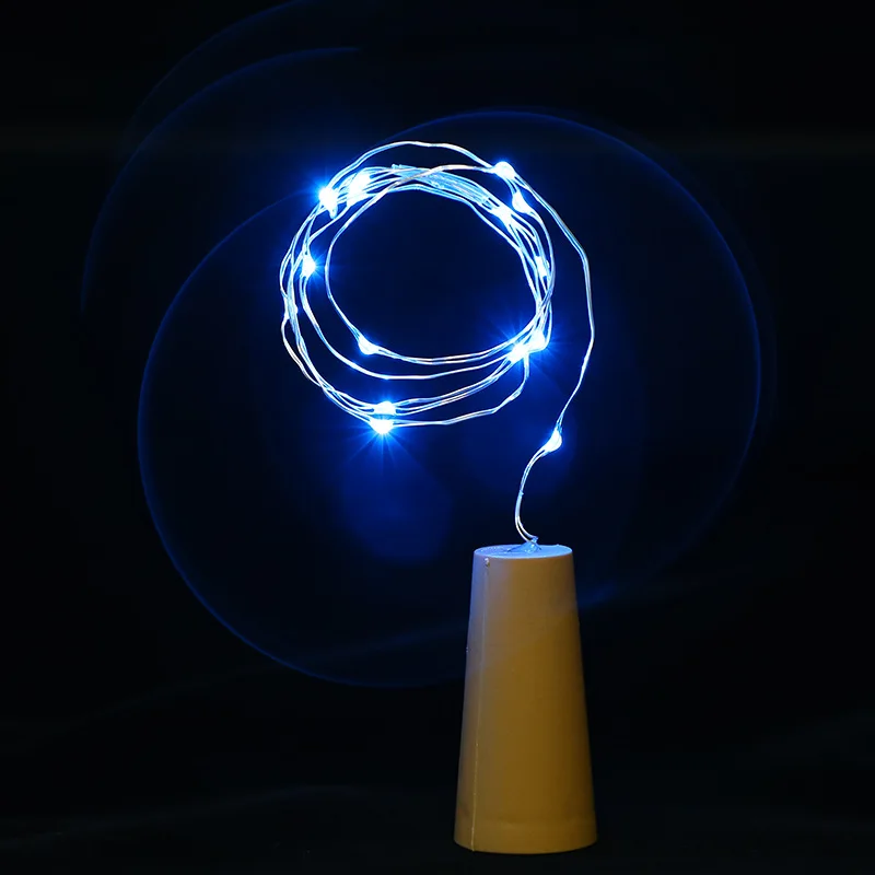 

10 15 20 LED DIY Cork Light String Wine Bottle Stopper Copper Fairy Metal Strip Wire Outdoor Holiday Christmas Party Decoration
