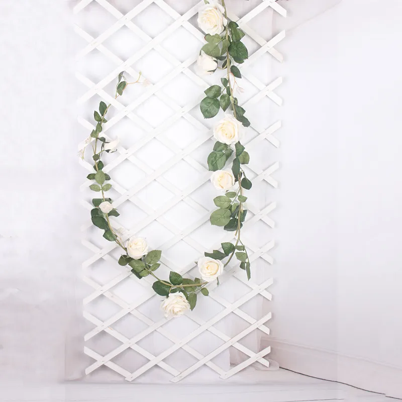 JAROWN Artificial Rose Flower Vines Simulation Decorative Artificial Flowers For Wedding Home Garden Decoration Accessory JAROWN Artificial Rose Flower Vines Simulation Decorative Artificial Flowers For Wedding Home Garden Decoration Accessory