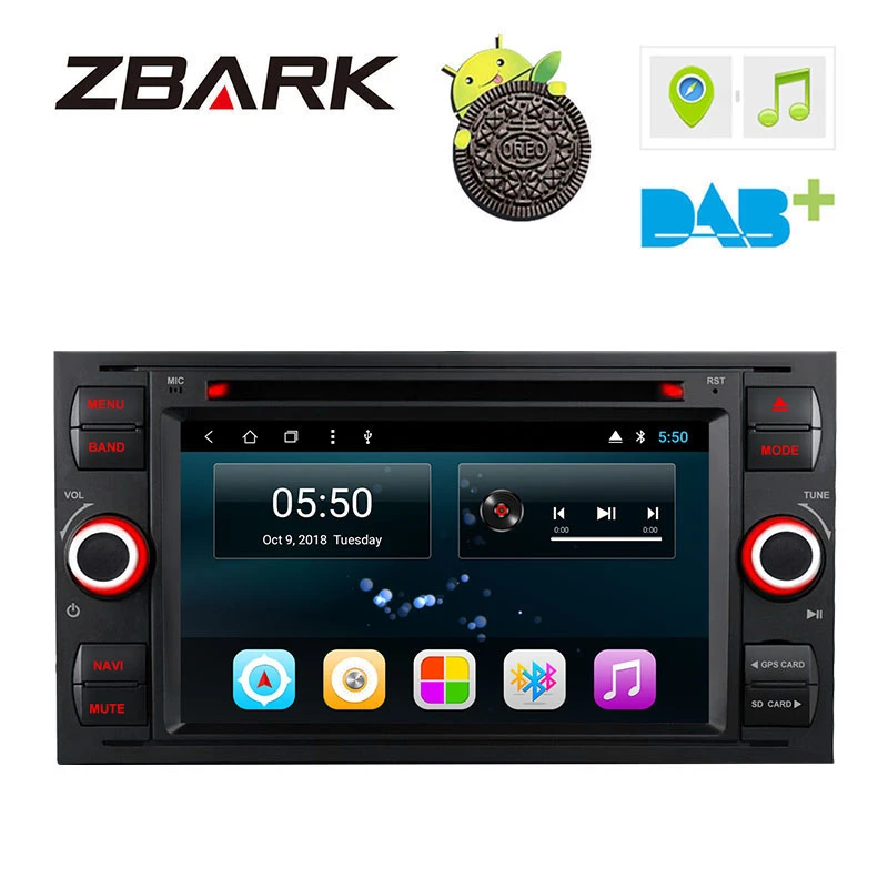 

7" Android 8.1 Octa Core Car Stereo DVD Player Radio GPS Navigation for FORD Focus II C-Max 2005 2006 2007 Fusion Transit