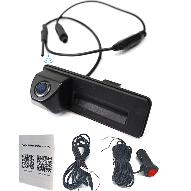 Приложение wifi Автомобильная камера заднего вида Беспроводная для Skoda Roomster Fabia Octavia Yeti superb для Audi A1Power Plug устройство Android IOS