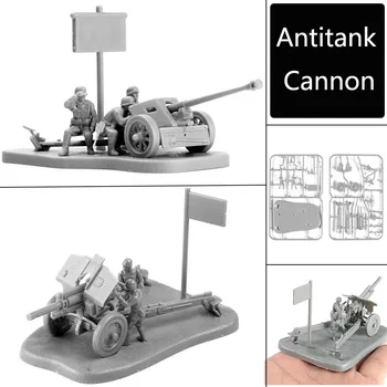 4D 1:72 Scenario PAK40 M30 M1938 Assembly Model Antitank Cannon Assembly Toys Puzzles Building Bricks Toy Model 1