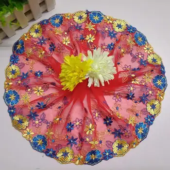 

20Yard Embroidered Colour Flower Lace Fabric Trim Ribbon For Apparel Sewing DIY Bridal Barbie Doll Dress Window curtains Sofa